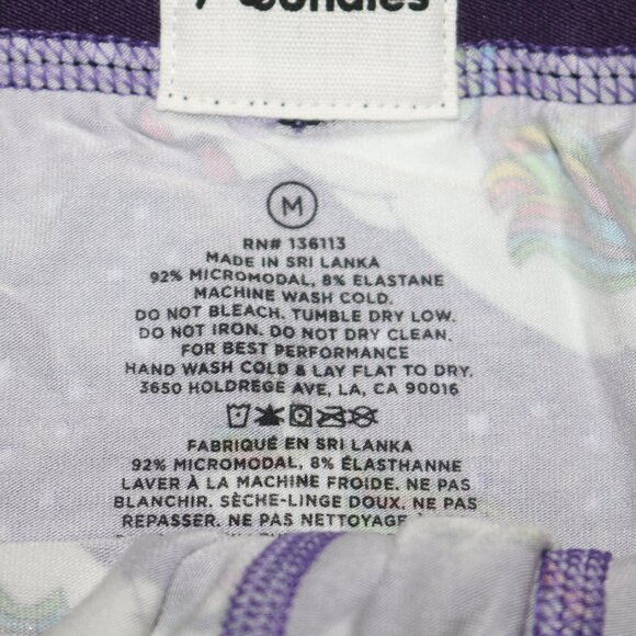 MeUndies purple rainbow unicorn men's boxer briefs size medium - Picture 3 of 4